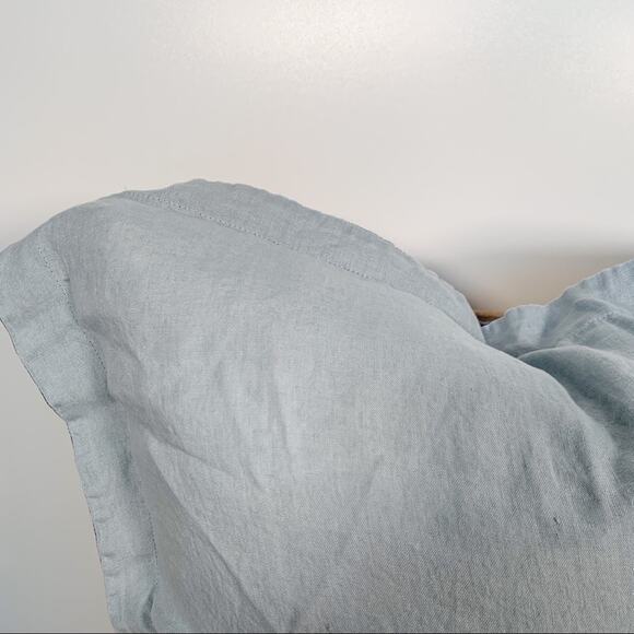 Crate & Barrel Lake Natural Hemp Fiber Euro Sham - Picture 5 of 11